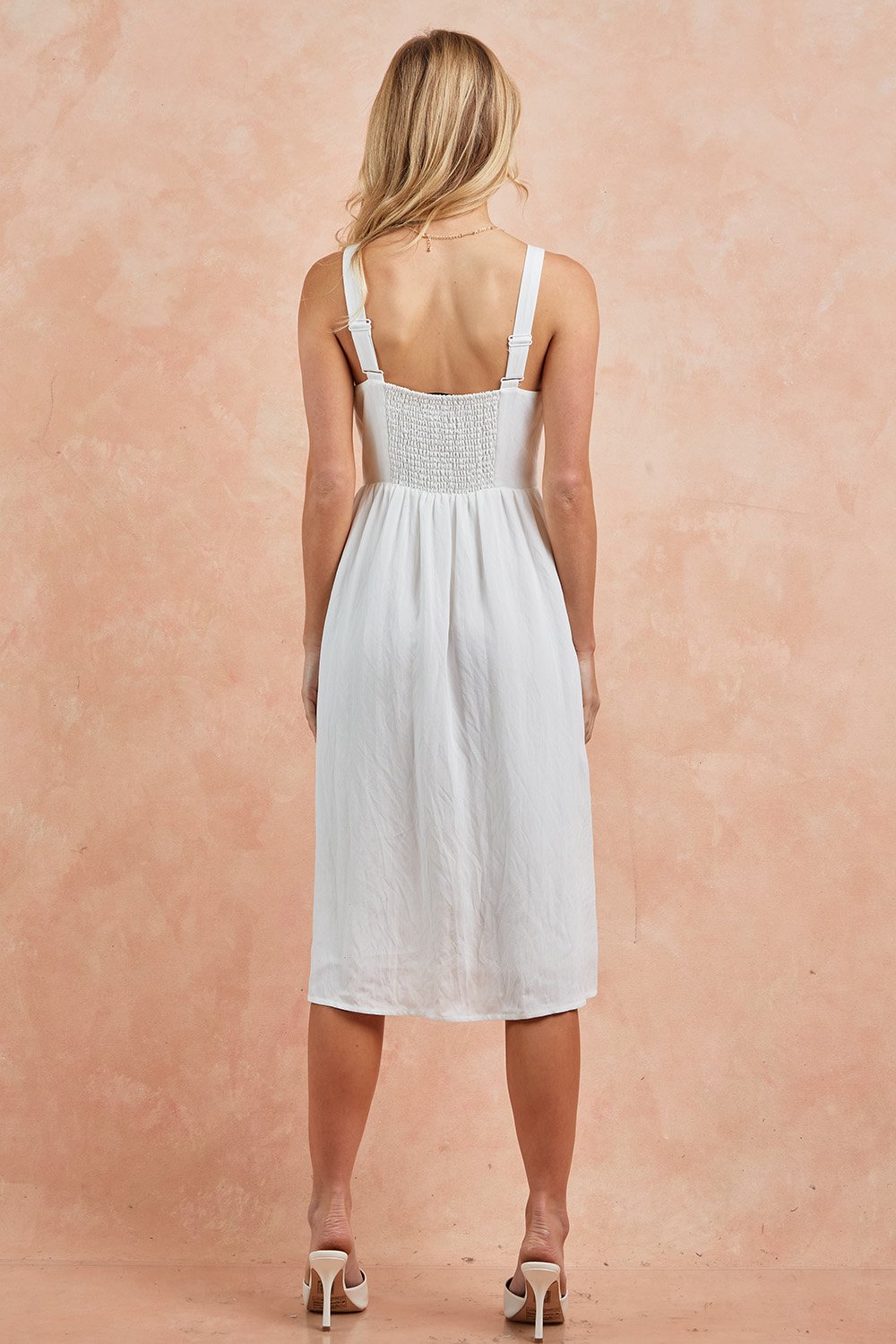 Sleeveless Midi Length Pocket Dress