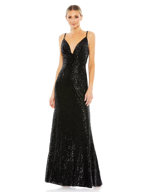 Long Spaghetti Strap Prom Dress Spaghetti Straps Mac Duggal 26945