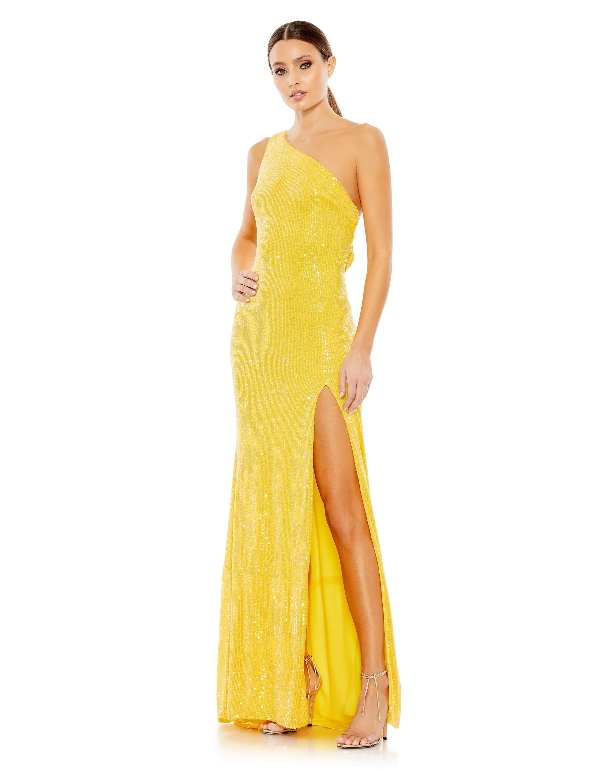 Mac Duggal 26990 Prom Long One Shoulder Formal Gown