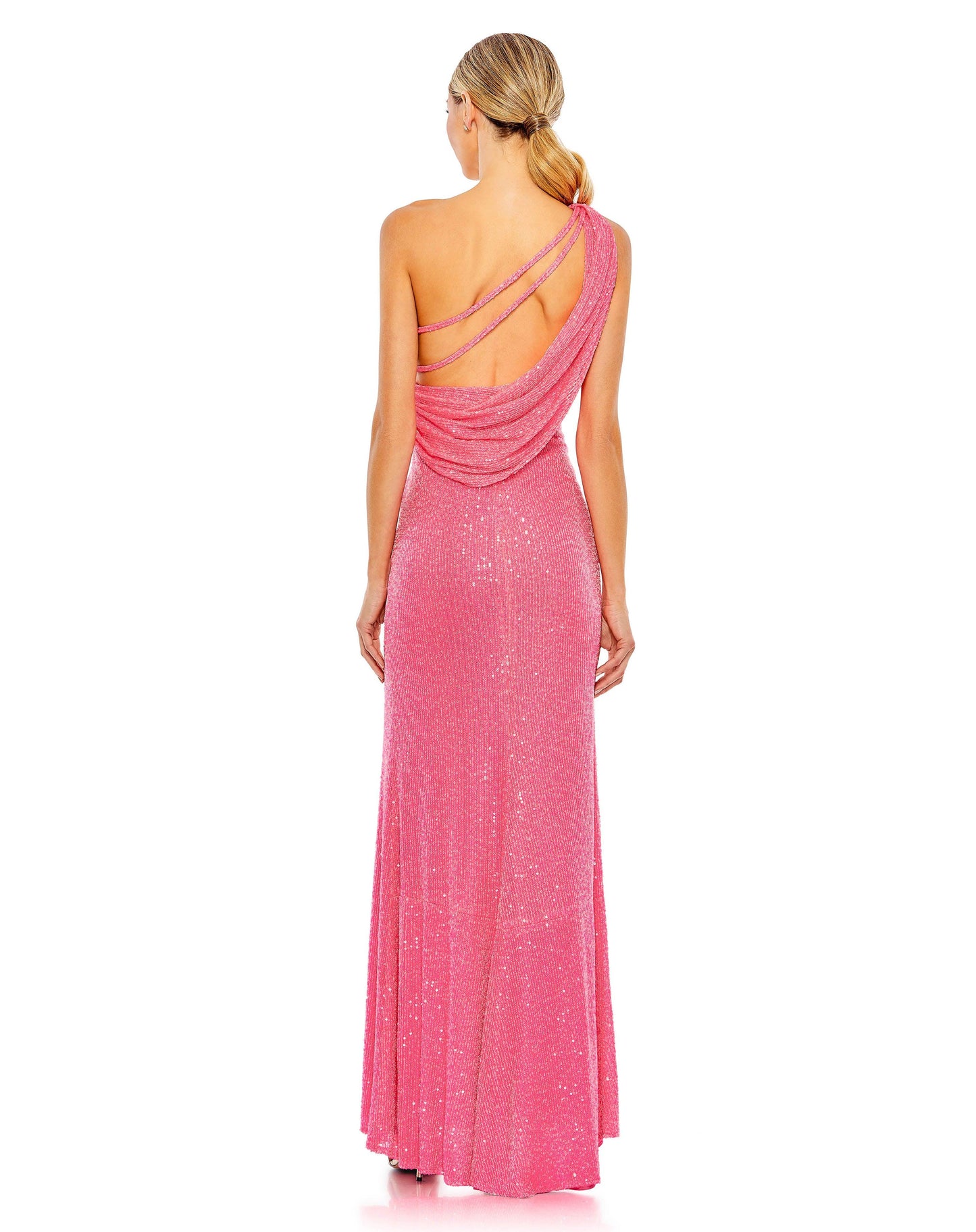 Prom Dresses Prom Long One Shoulder Formal Gown Pink