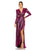 Formal Dresses Long Sleeve Metallic Formal Evening Dress Fuchsia