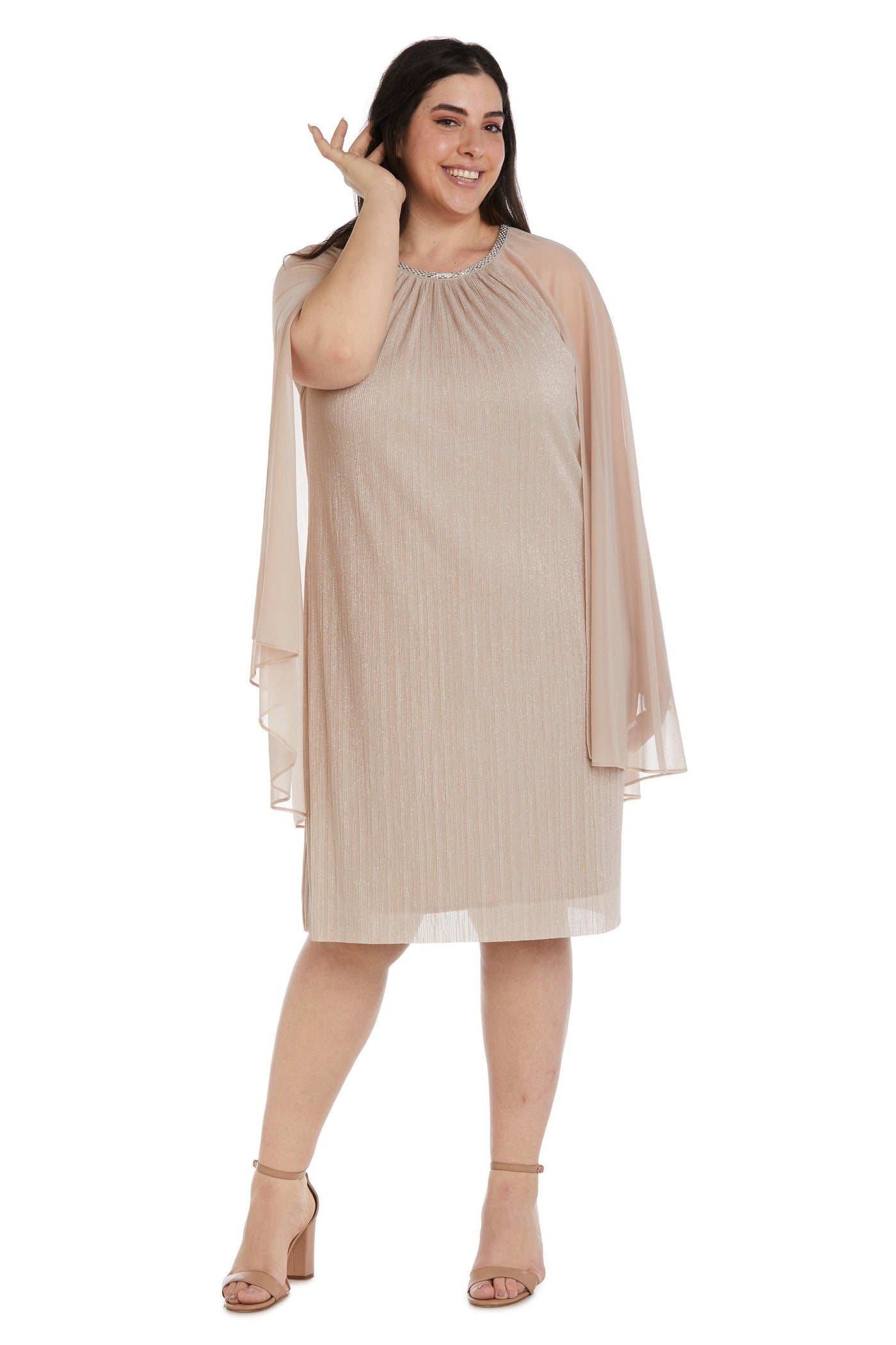 R&M Richards 2711W Short Plus Size Cocktail Dress