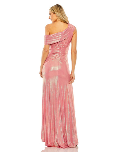 Formal Dresses Metallic Formal Evening Long Dress Coral