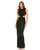 Prom Dresses Formal Sequin Twist Cutout Prom Long Dress Black