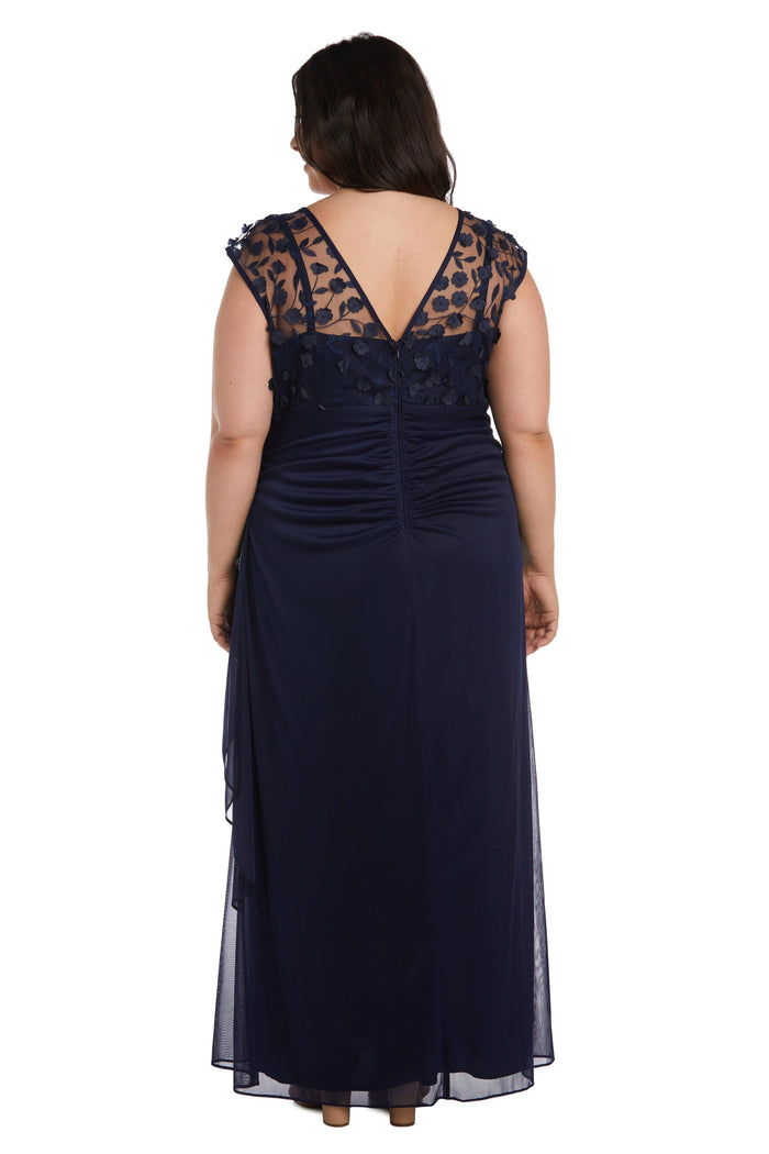 R&M Richards 2741W Plus Size Long Formal Dress