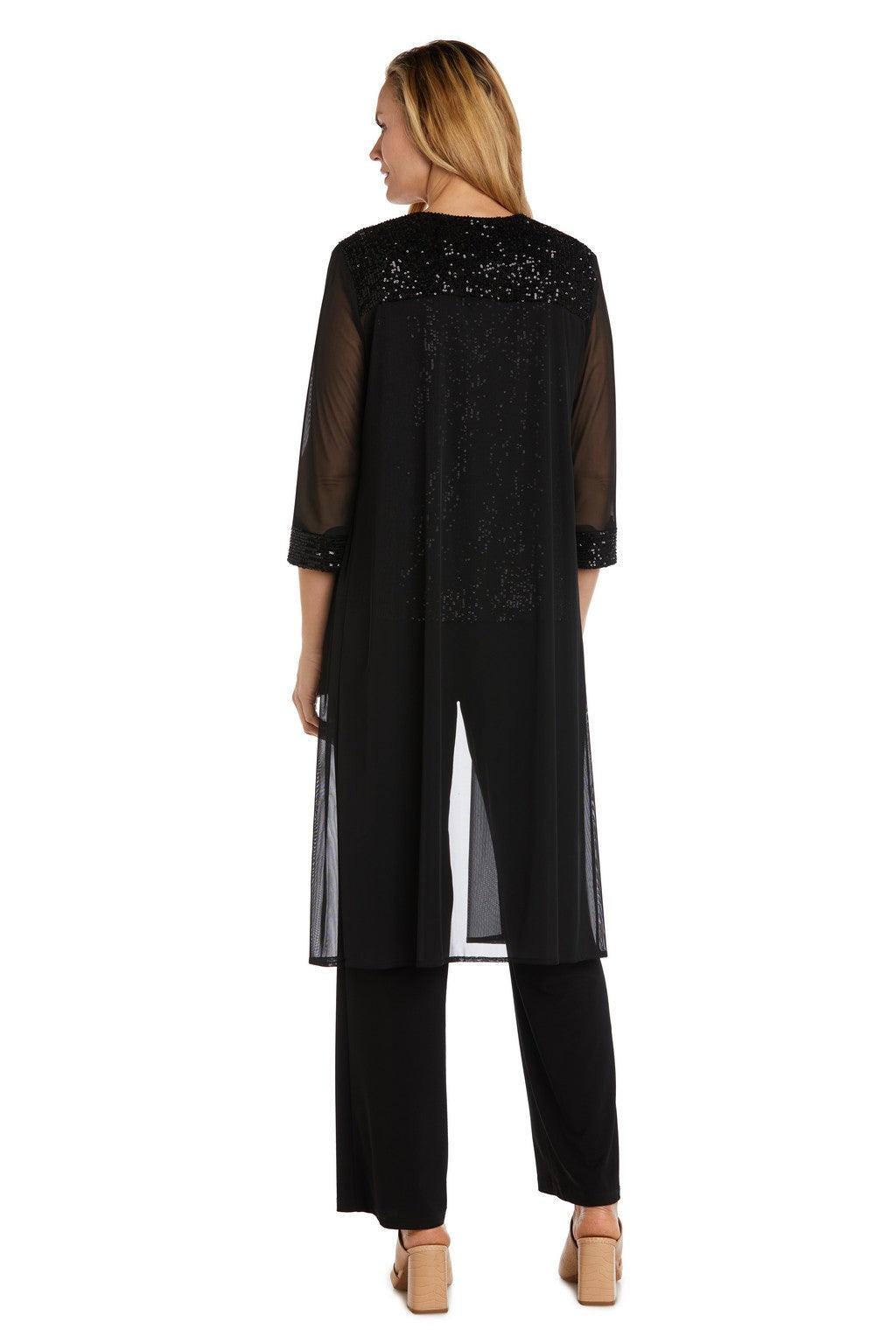R&M Richards 2756 Long Formal Sequined Pant Suit