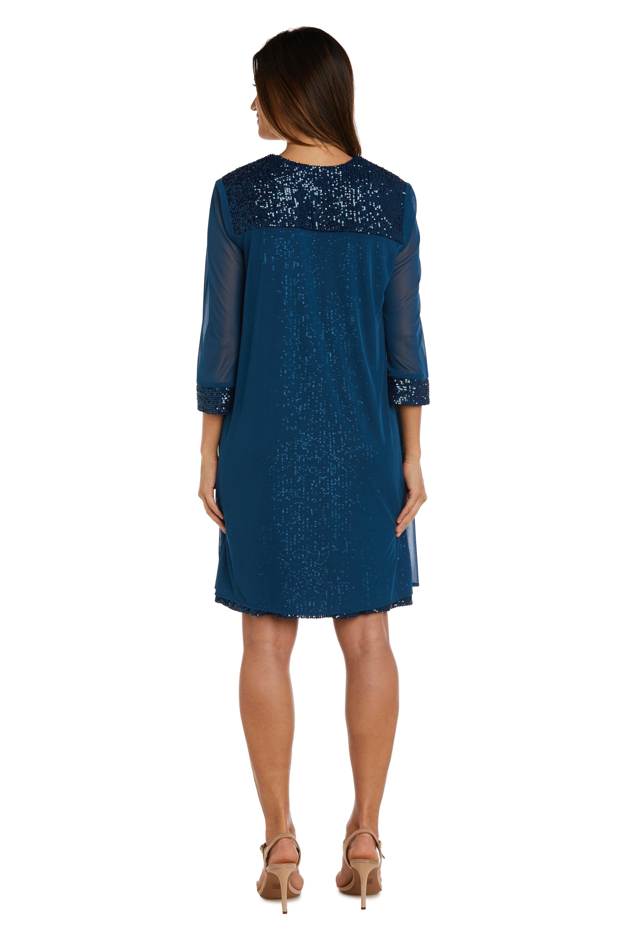 Black R&M Richards 2762P Short Petite Chiffon Jacket Dress for $89.99 ...