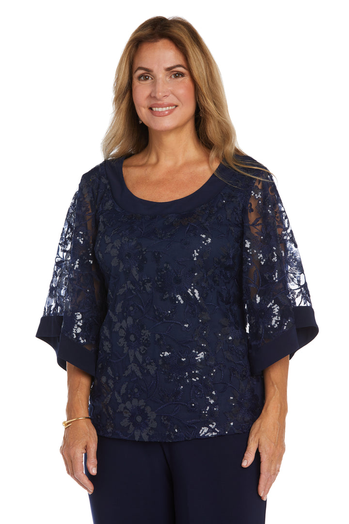 R&M Richards 2769 Sequin Mother of the Bride Pant Suit