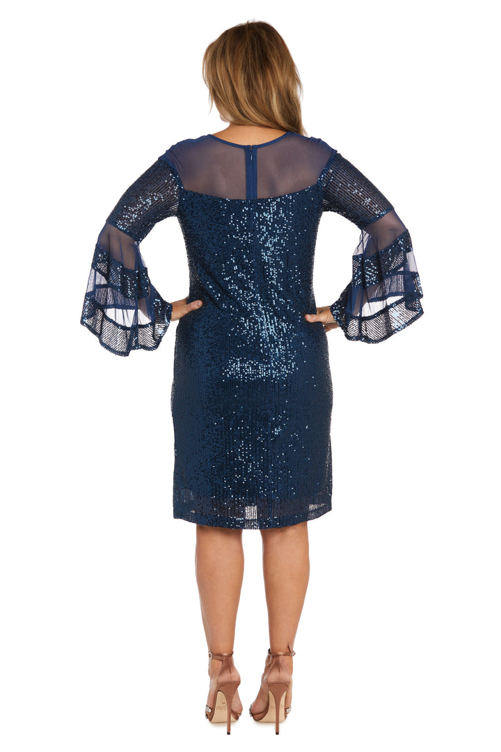 Mother of the Bride Dresses Short Sequin Long Sleeve Mother of the Bride Dress Peacock