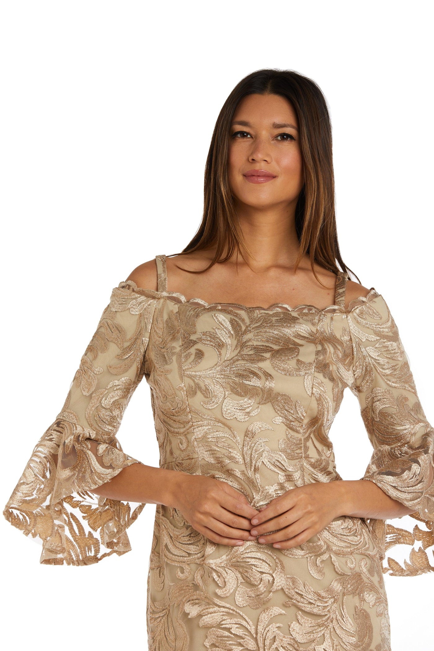 R&M Richards 2780 Short Off Shoulder Cocktail Dress