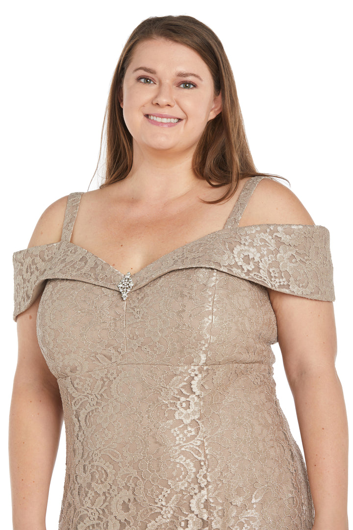 R&M Richards 2886W Long Mother of the Bride Plus Size Formal Dress