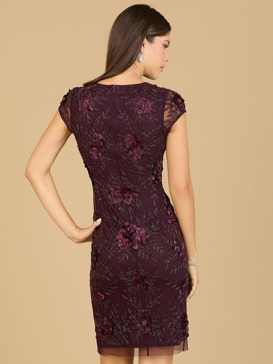Lara Dresses 29179 Cap Sleeve Embellished Cocktail Dress