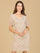 Cocktail Dresses Formal Beaded Short Dress Buff Pearl