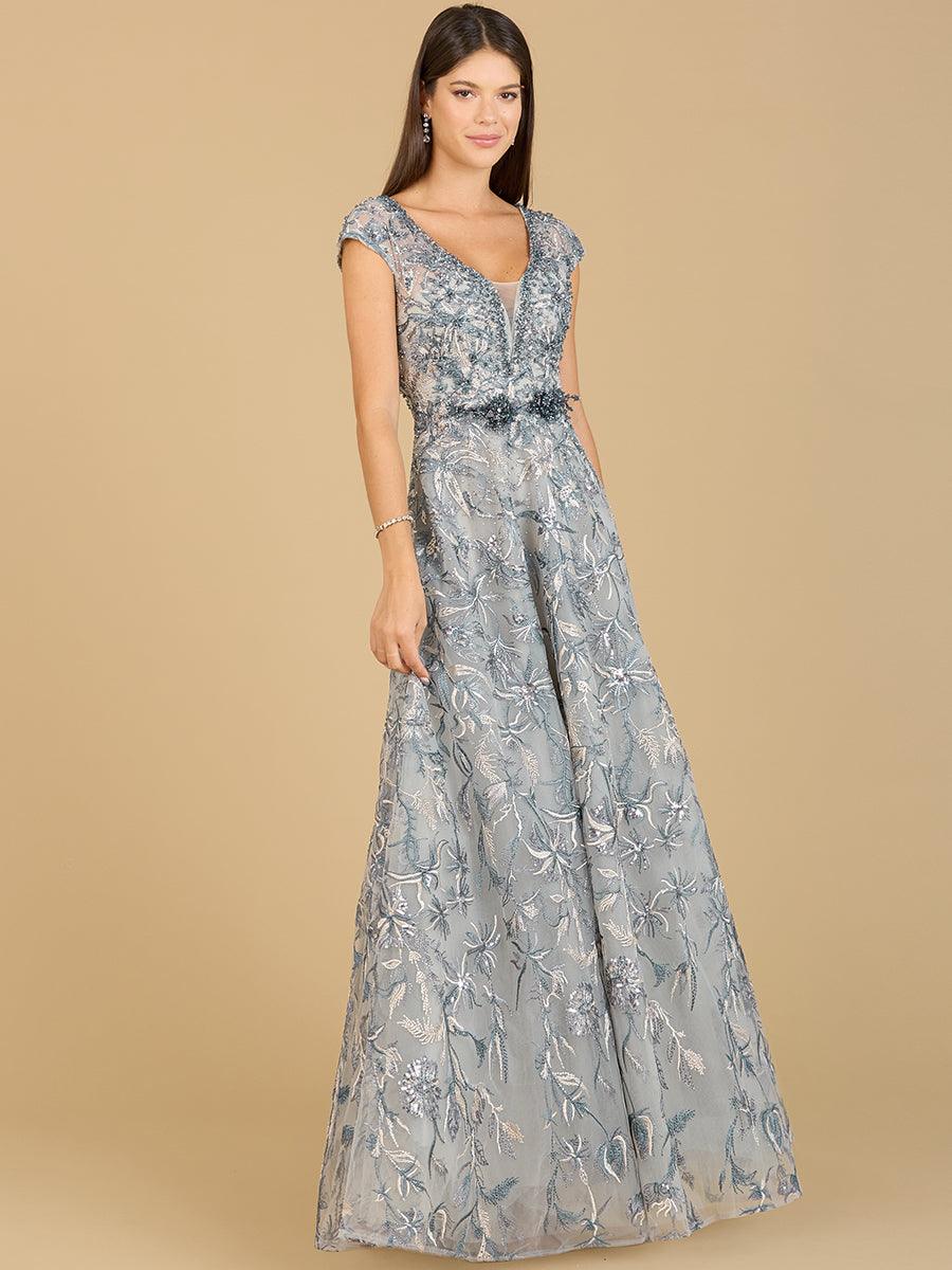 Prom Dresses Long A-line Prom Dress Blue Multi