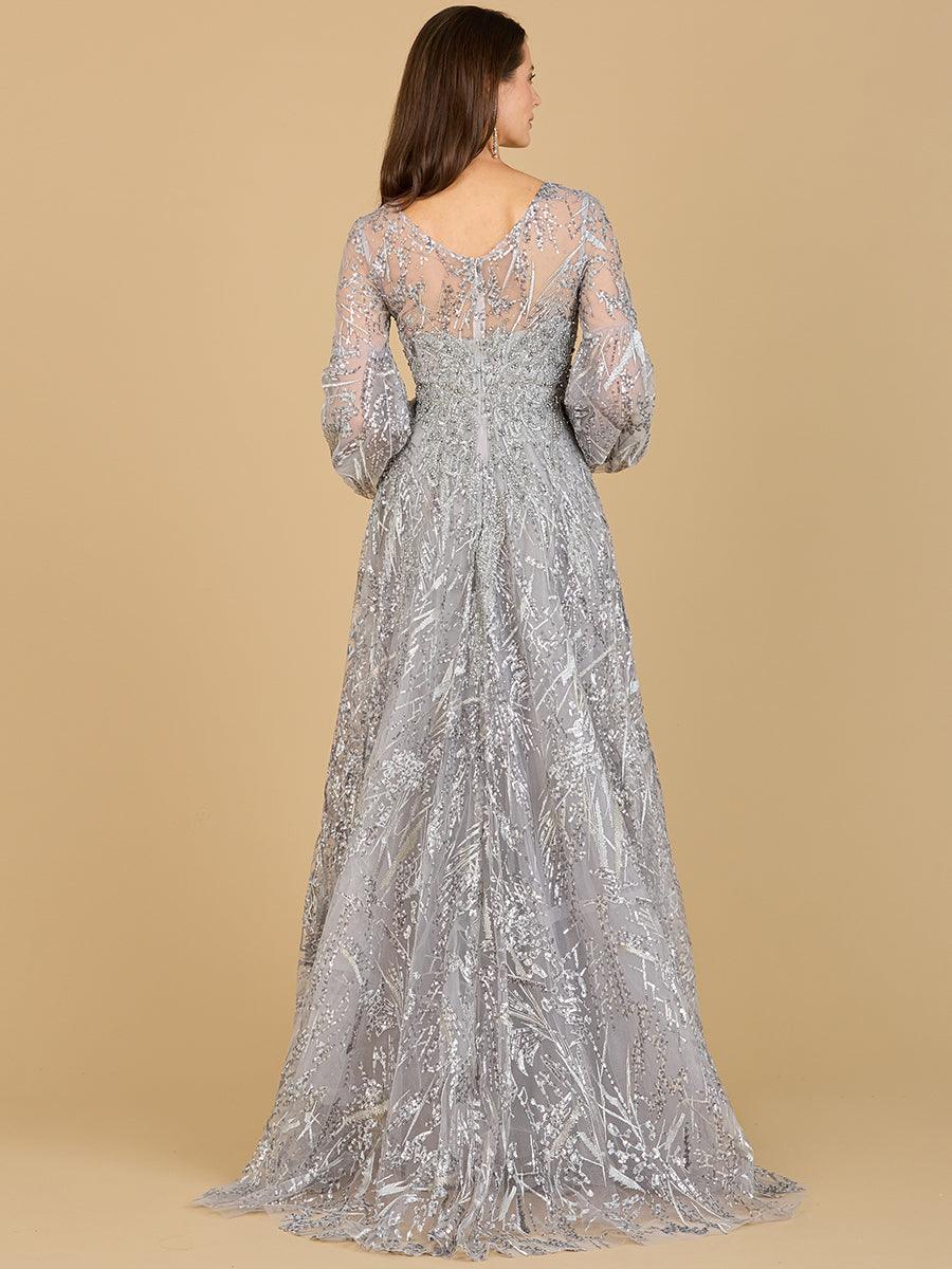 Prom Dresses Long A-Line Evening Gown Grey