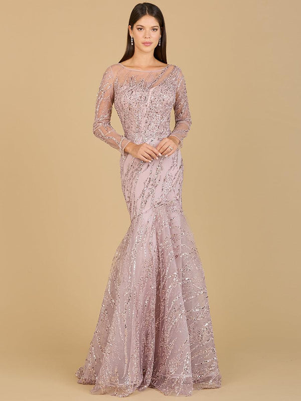 Lara Dresses 29199 Long Sleeve Mermaid Evening Gown