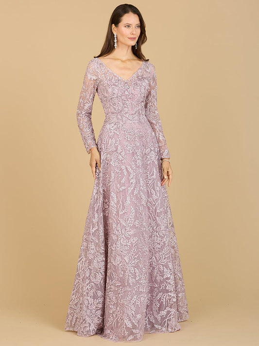 Formal Dresses Long A-Line Evening Gown Mauve