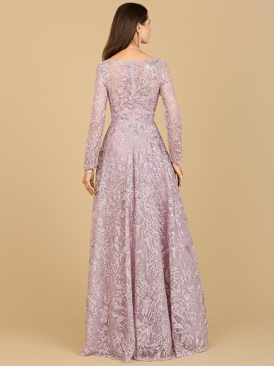 Formal Dresses Long A-Line Evening Gown Mauve