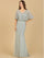 Formal Dresses Long Cape Sleeve Evening Gown Moss