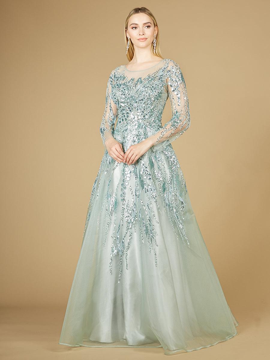 Lara Dresses 29208 High Neck Long Evening Gown