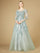 Prom Dresses High Neck Long Evening Gown Seafoam