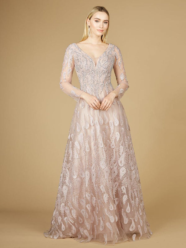 Lara Dresses 29212 Long V-Neck Evening Gown
