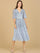 Formal Dresses Sequin Short Sleeve Formal Midi  Dress Periwinkle