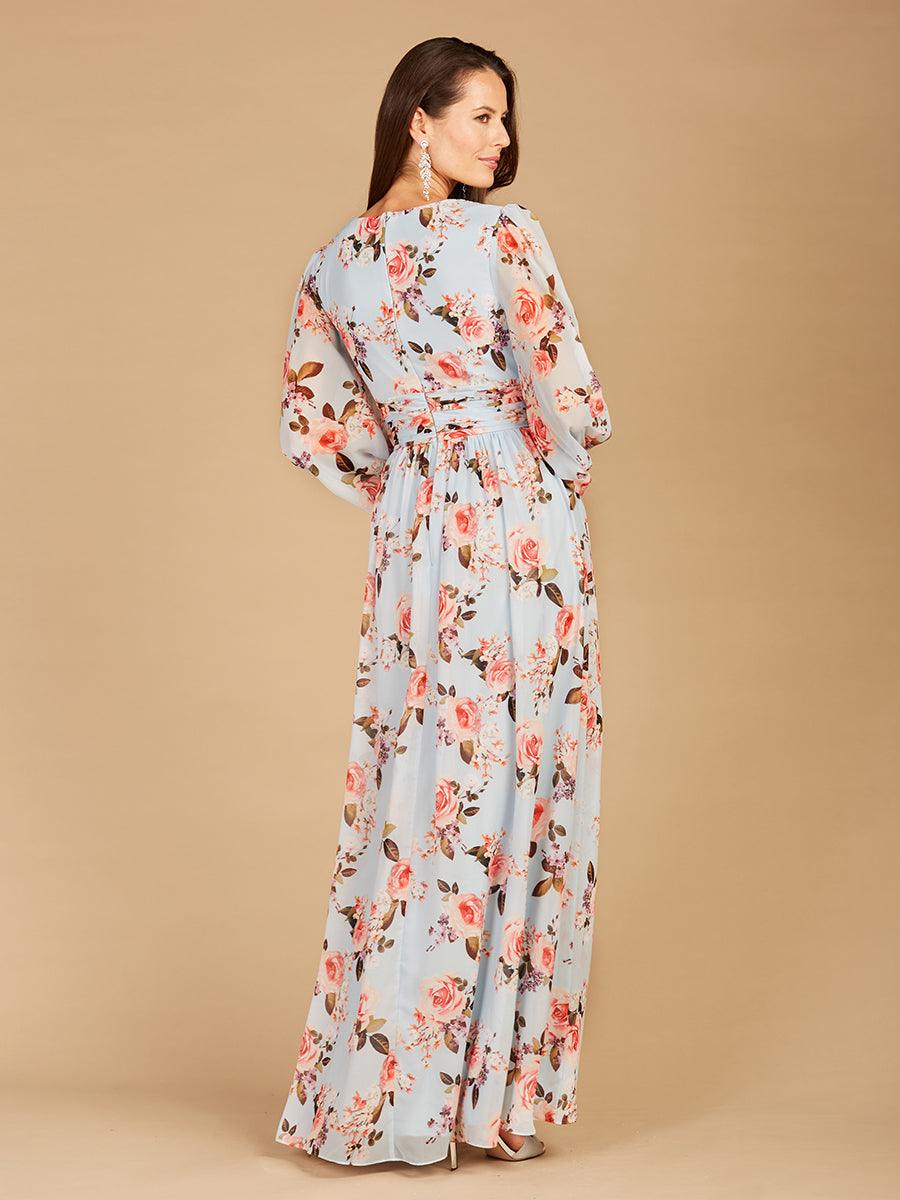 Lara Dresses 29248 Long Sleeve Print Formal Dress