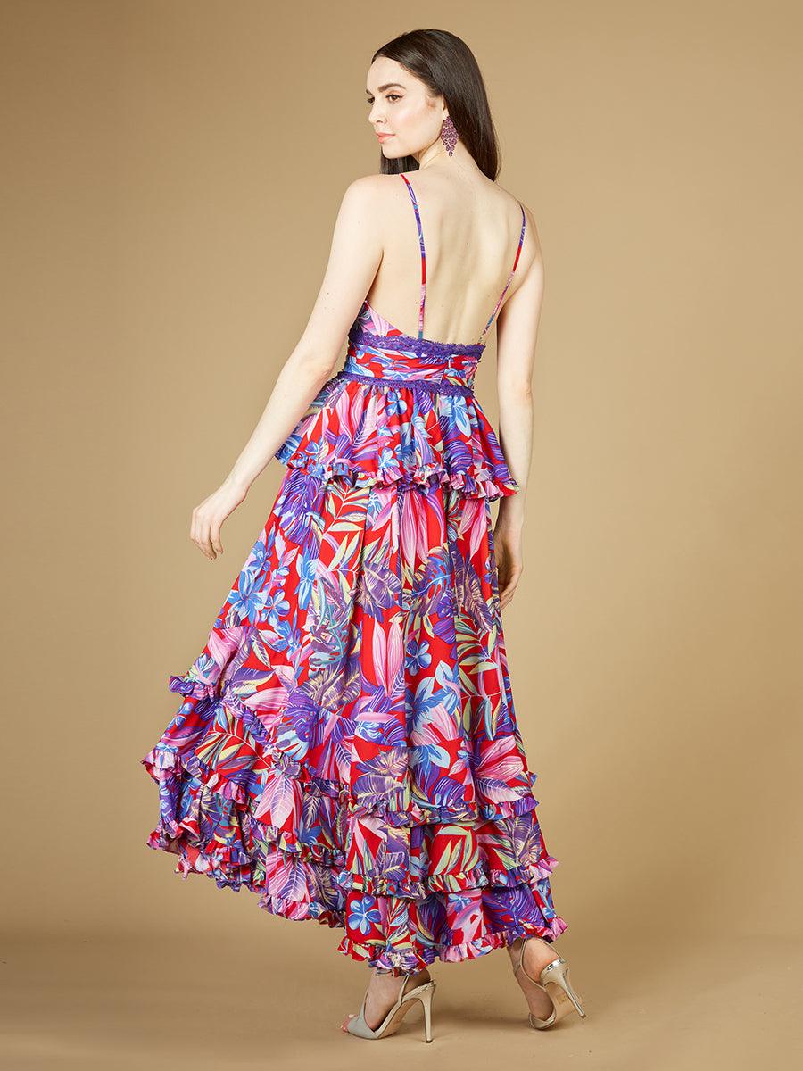 Formal Dresses Long Printed Formal Dress Red