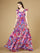 Formal Dresses Long Sleeveless Prin t Formal Dress Red