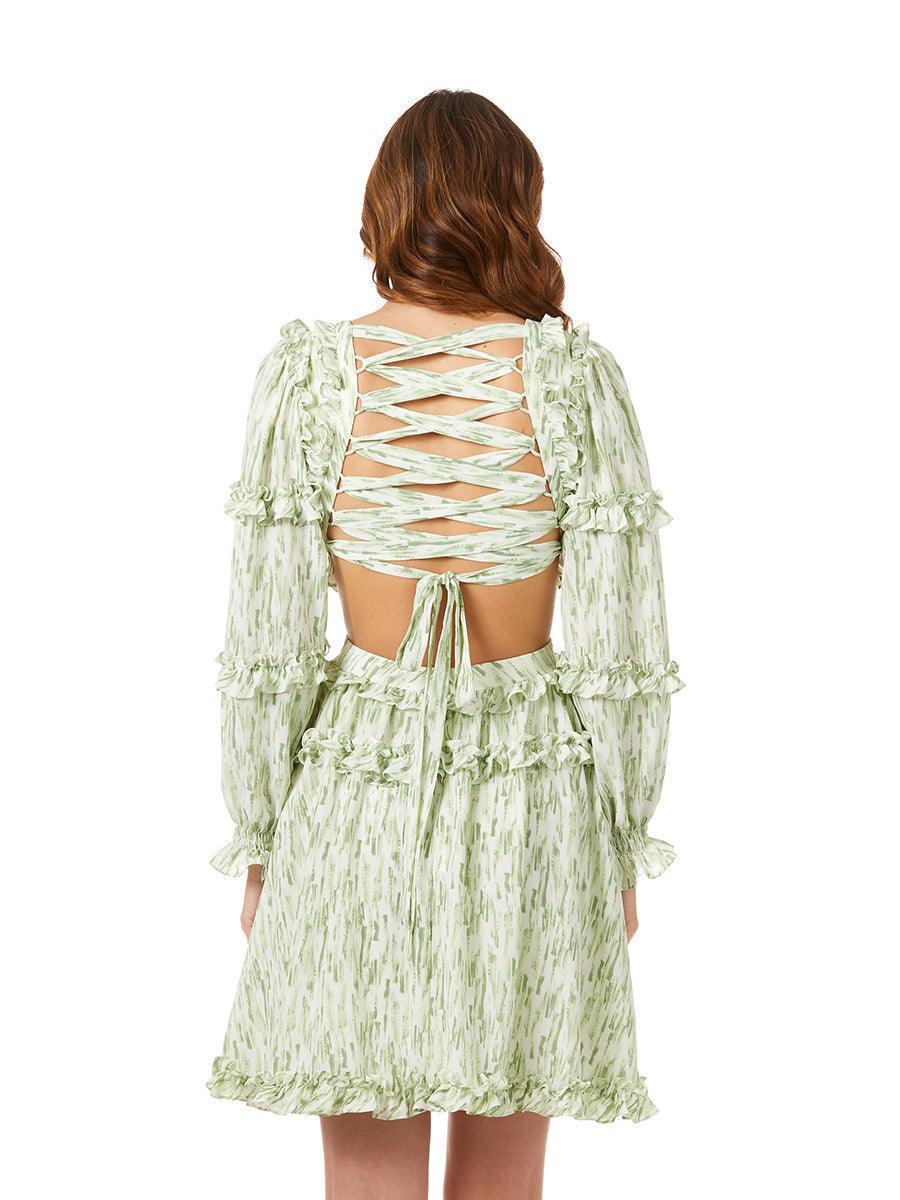 Lara Dresses 29279 Long Sleeve Print Cocktail Dress