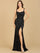 Prom Dresses Sleeveless Long Beaded Prom Dress Black
