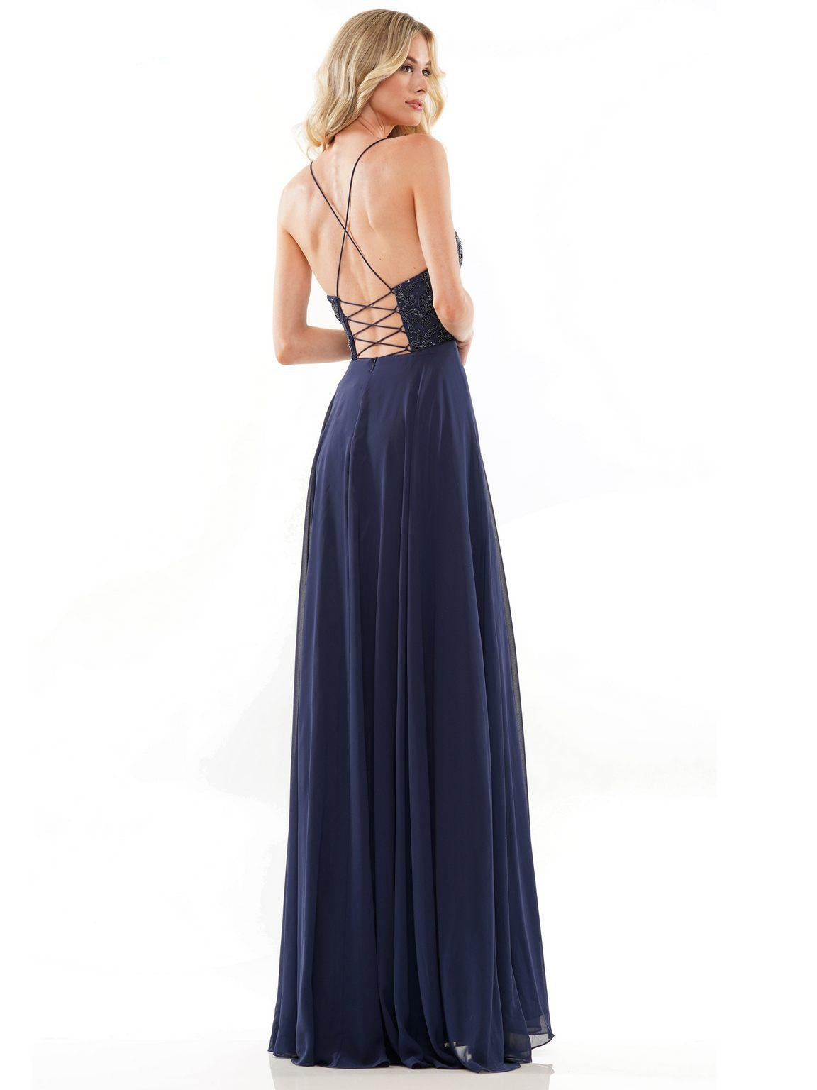 Prom Dresses Long Formal Chiffon Prom Dress Navy