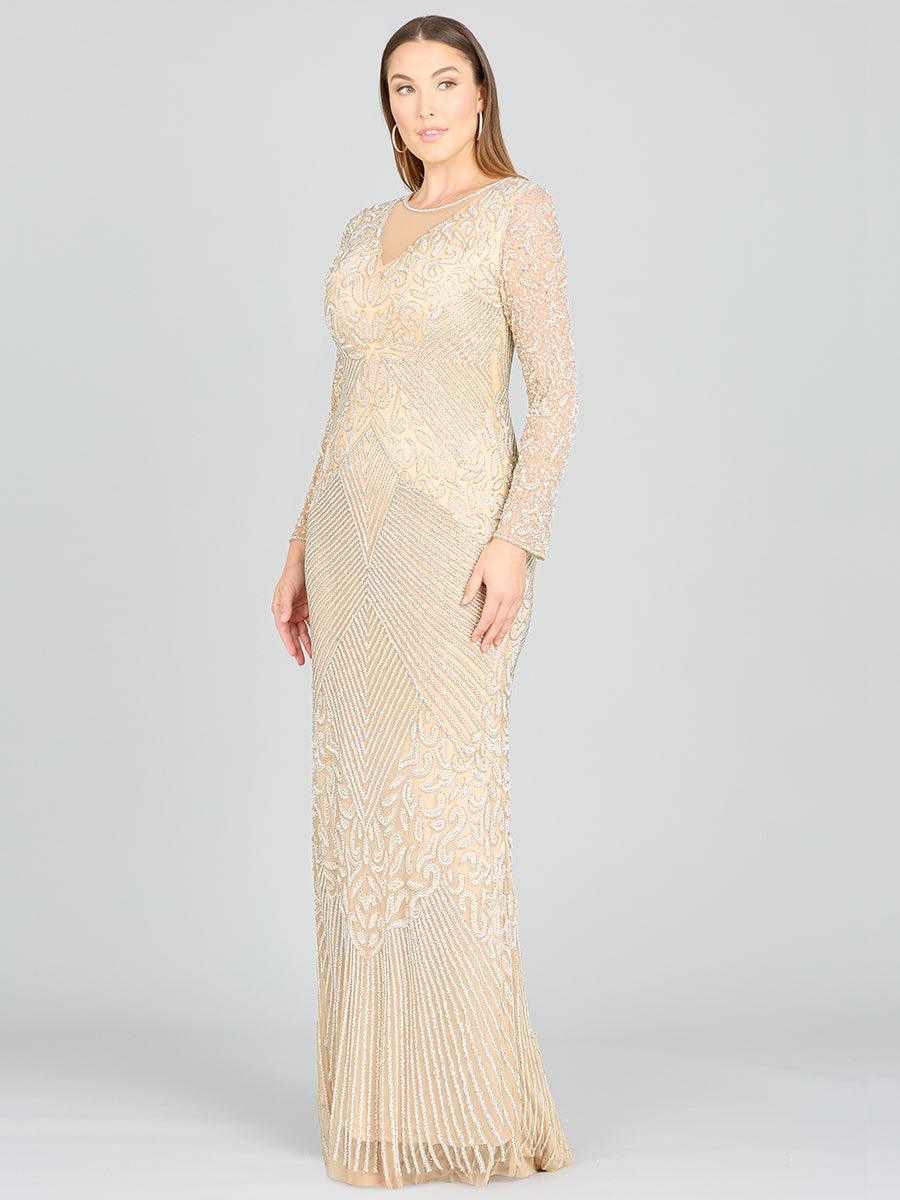 Lara Dresses 29360 Fitted Long Sleeve Evening Gown