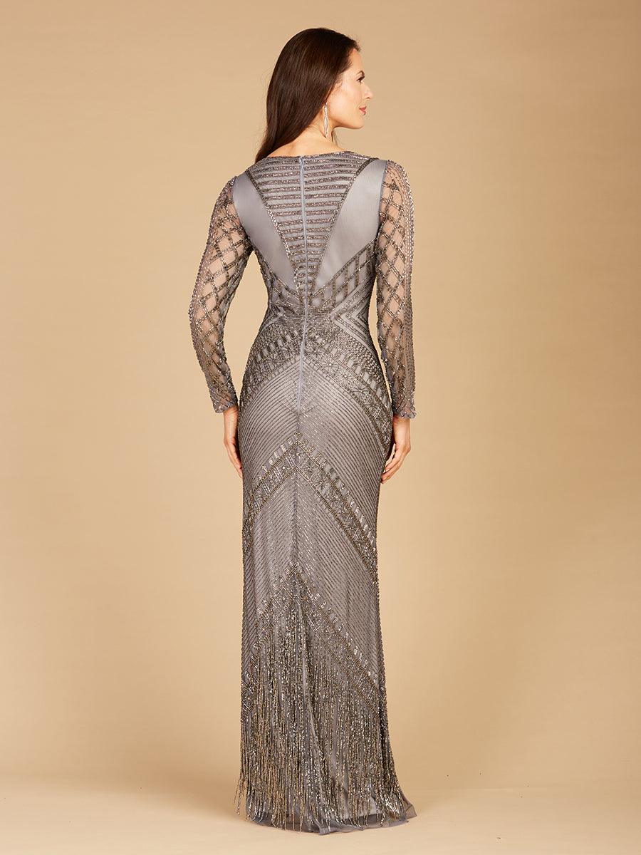 Lara Dresses 29364 Fringe Long Evening Dress