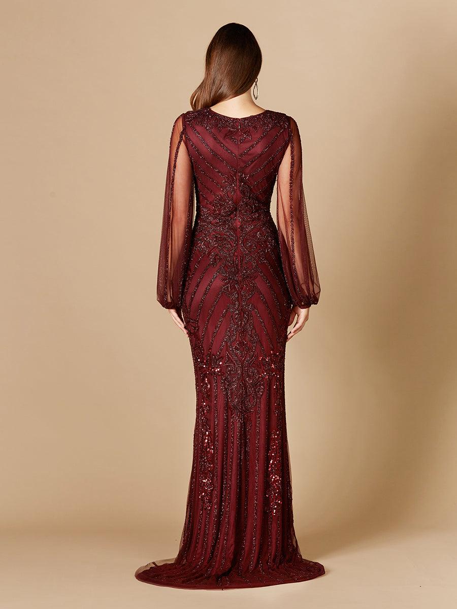 Lara Dresses 29369 Wine 12 Sale