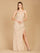 Prom Dresses Long Beaded Prom Dress Nude