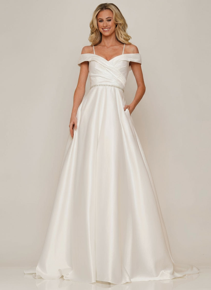 Prom Dresses Prom Long Off Shoulder Ball Gown Off White