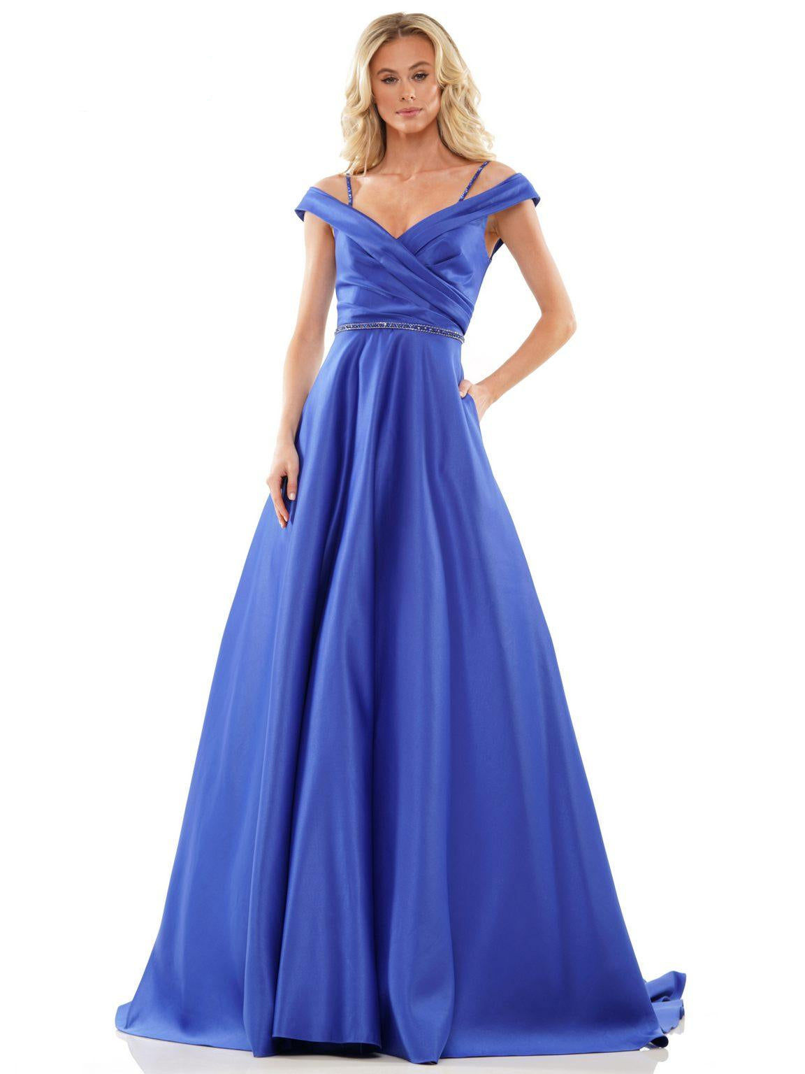 Off the shoulder ball gown, charming prom dress S26633