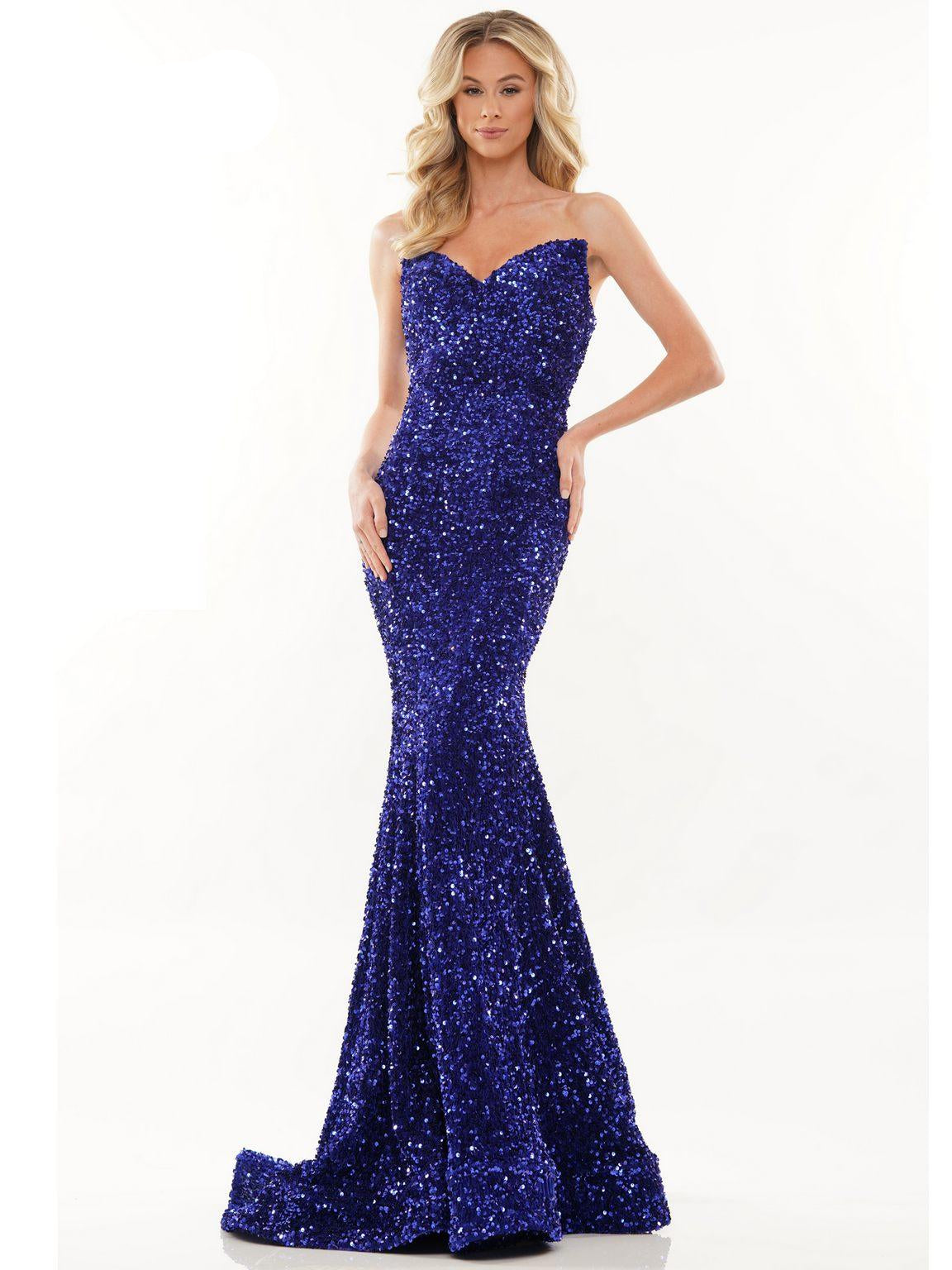 Deep Green Colors 2959 Long Strapless Prom Dress for $393.99 – The