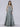 Formal Dresses High Neck Long Sleeve Evening Gown Sea Green