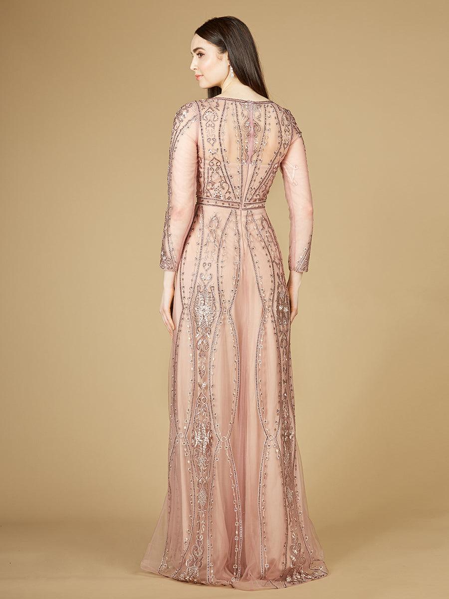 Lara Dresses 29788 Long Illusion Evening Gown
