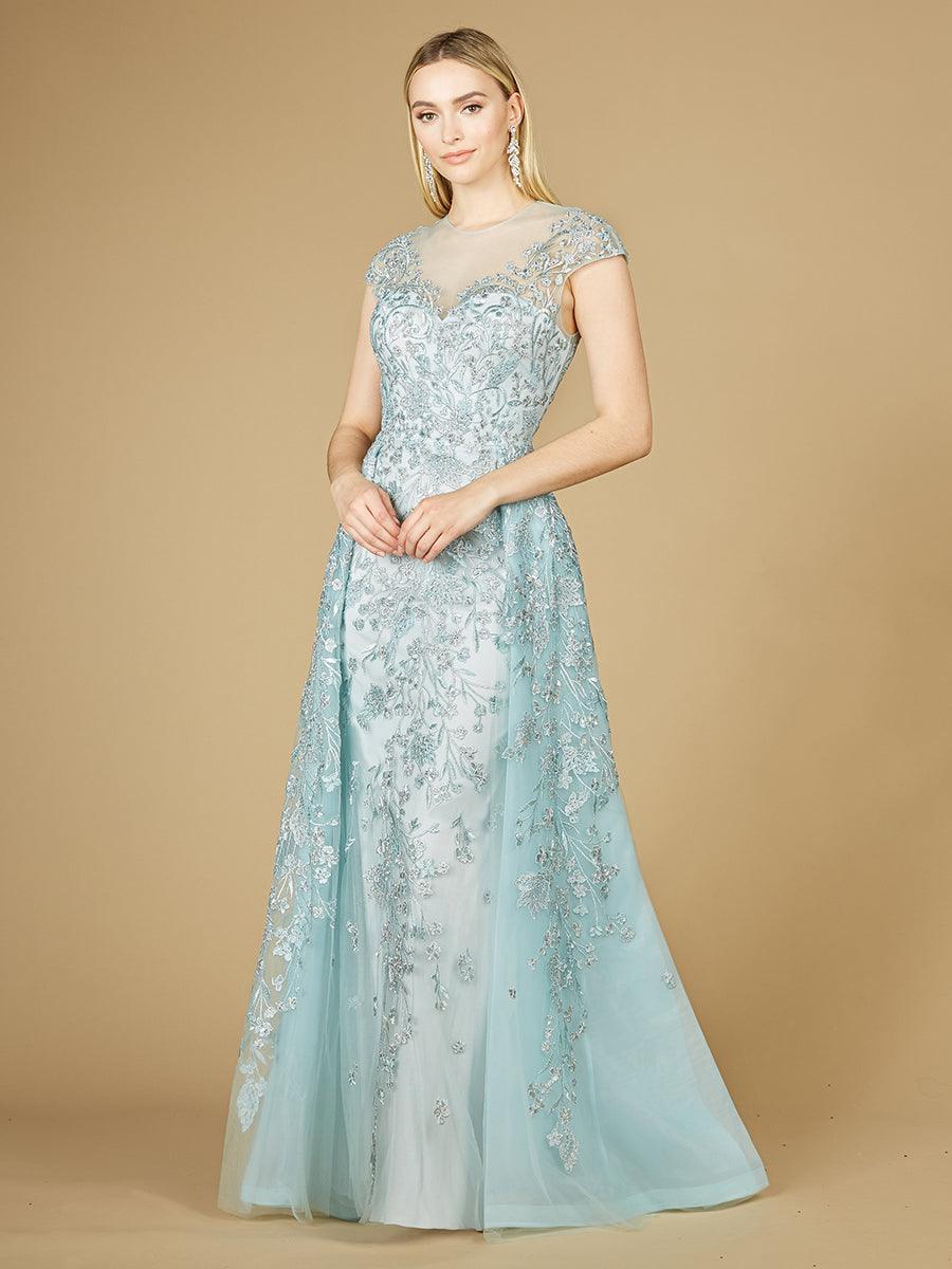 Lara Dresses 29798 Cap Sleeve Long Evening Gown