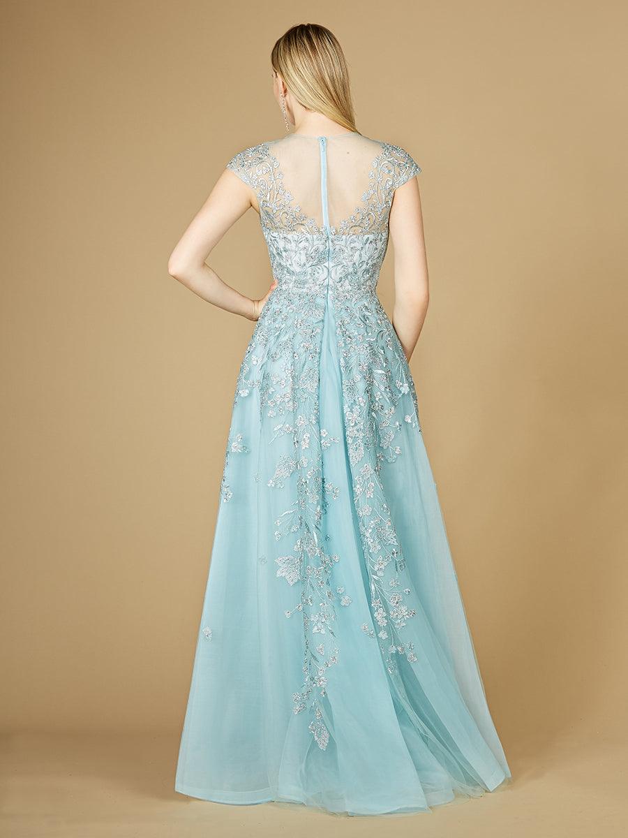 Lara Dresses 29798 Cap Sleeve Long Evening Gown