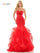 Prom Dresses Prom Long Strapless Mermaid Dress Red