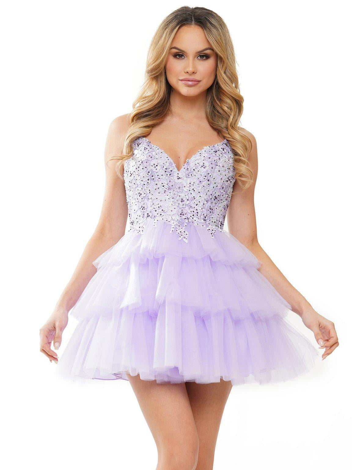 Cocktail Dresses Homecoming Short Cocktail Dress Lilac