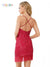 Cocktail Dresses Homecoming Short Spaghetti Strap Cocktail dress Crimson