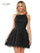 Cocktail Dresses Homecoming Halter Short Cocktail Dress Black