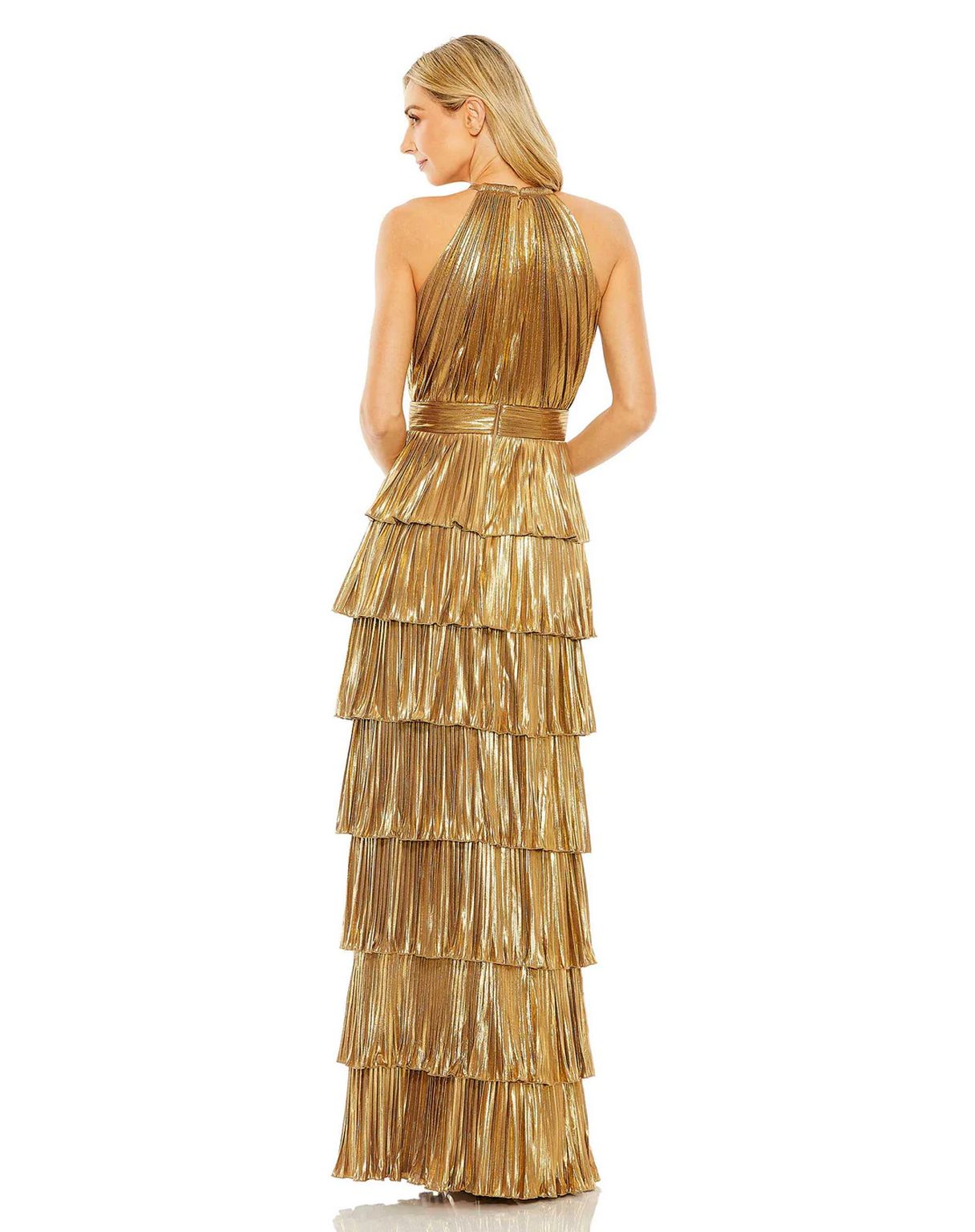 Long Heat Pleated Tiered Ruffle Metallic Dress Pleated Tiered Metallic The Dress Outlet Long Heat Pleated Tiered Ruffle Metallic Dress Pleated Tiered Metallic The Dress Outlet
