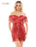 Cocktail Dresses Short Off Shoulder Cocktail Dress Red